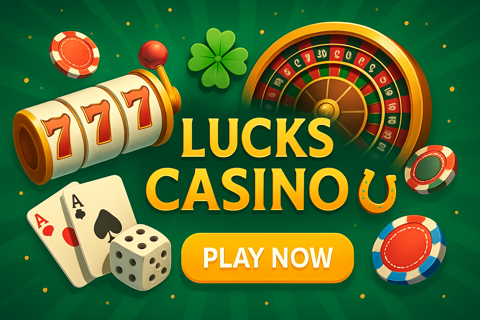 Play top UK slots and real money games at Lucks Casino. Try your luck online for massive jackpots, thrilling wins, and the best casino experience!